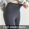 thumbnail image 3 of YOGA Pantalones de entrenamiento Naked Feeling para mujer - Pantalones ajustados de cintura alta, cómodos, transpirables y cálidos - Gris, 3 of 5