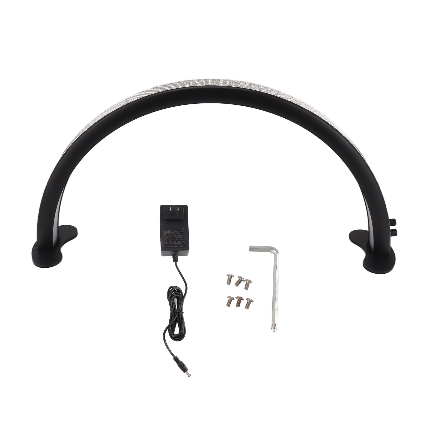 45W 28 Pouces Demi-lune Lumière Lampe à Ongles 3000K-6500K Bureau Cils Lumière Nail Tech Lampe De Bureau Pour Cils Extension De Cils Tatouage Sourcils