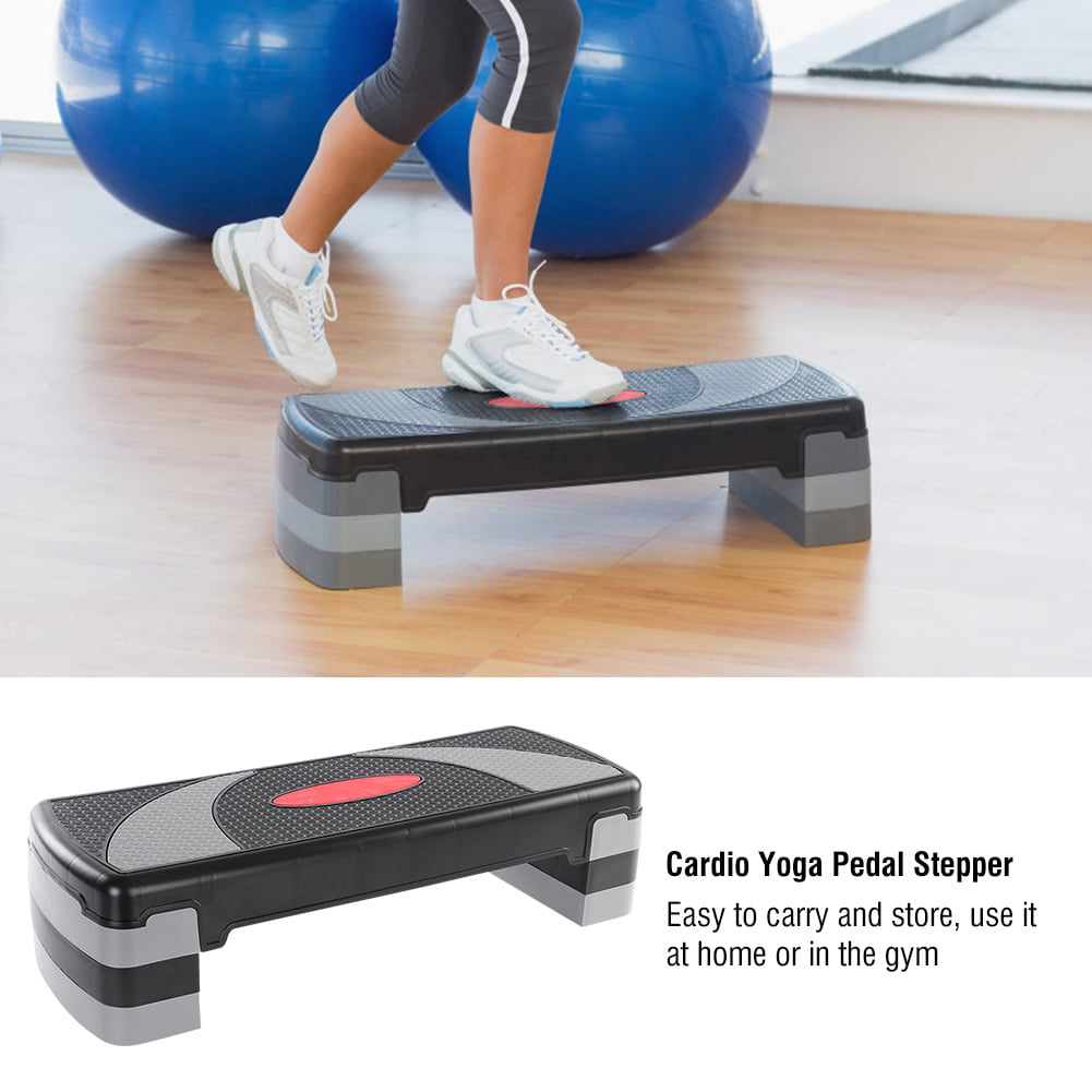 2 Level Aerobic Stepper Cardio Yoga Pedal Step For Gym Home Fitness Exercise US 