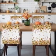 thumbnail image 2 of Fall Sunflower Chair Back Covers Set of 6 Thanksgiving Removable Dining Chair Slipcovers Washable Seat Protector for Restaurant Party Banquet Kichen Decor, 2 of 3