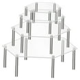 thumbnail image 4 of UPOUART 4-Piece Clear Acrylic Dessert Stands Set, Transparent Display Riser for Parties, Weddings, and Special Events, 4 of 8