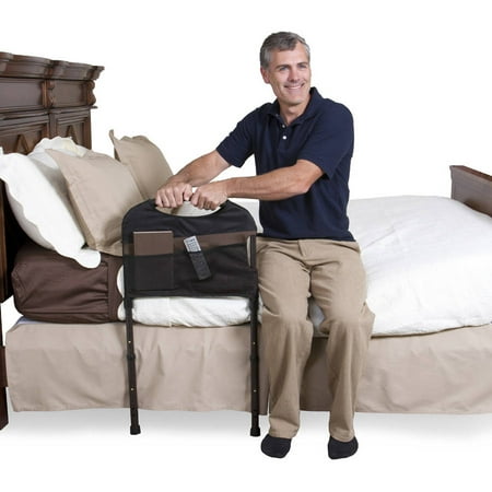 Standers Bed Rail - Stander Stable Home Bed Rail - Support Bed Handle + Adjustable Legs & Padded Pouch