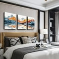 thumbnail image 4 of Abstract Wall Decor for Bedroom Wall Art for Living Room Office Decoration Bathroom Wall Pictures Ink Mountain Landscapes Wall Painting Artwork Modern Ready To Hang Room Home Decor 3 Piece, 4 of 6