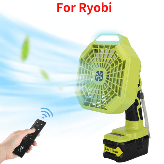 Vertical Fan For Makita For Dewalt For Bosch For Milwaukee For Ryobi For For BlackDecker Craftsman 14.4-18V Battery With Light for Hom, Outdoor,Camping, Picnic and Job Site
