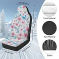 thumbnail image 7 of Uorisanigo Fluffy Car Seat Cover, 2 Pack Cherry Blossom Print Auto Driver Seat Covers, Universal Fits Most Vehicle SUV Truck Minivan, Car Interior Accessories, 7 of 7