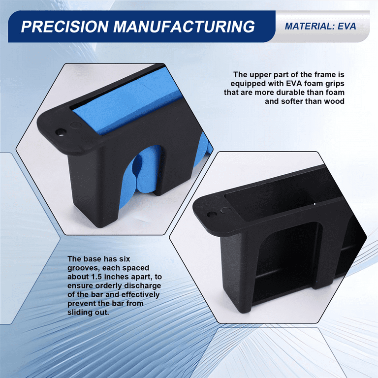 Fishing Pole Holder Wall Mount for Garage Door,Fishing Rod Storage - Main Image