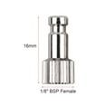 thumbnail image 3 of Labymos Airbrush Quick Disconnect Coupler Release Fitting 3pcs Male Fitting 1/4 Inch BSP Female Compatible, 3 of 6