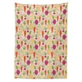 thumbnail image 3 of Ambesonne Vegetable Tablecloth Rectangular Table Cover, Doodle Root Vegetable, 60"x84", Multicolor, 3 of 4
