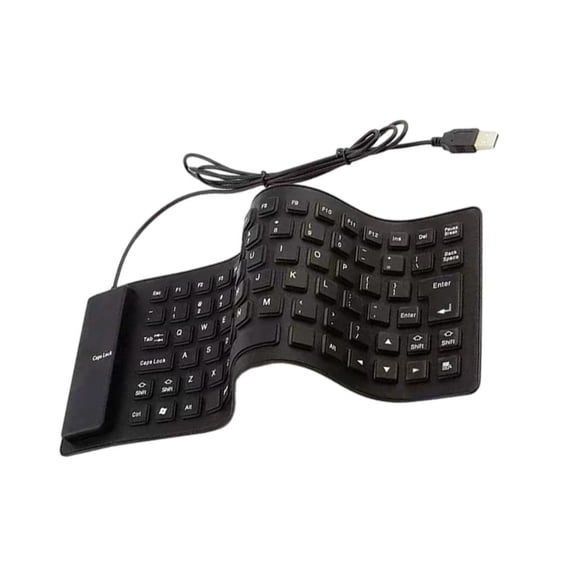 YIGSECU Flexible Rolls up Silicone Keyboards 85Keys USB Wireds Silents for PC and Laptop