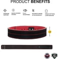 thumbnail image 2 of Weightlifting Belt Powerlifting Women & Girl, 10 mm Thick Lifting Lever Belt 2.4 Inch Wide - Heavy Duty Power Lifting Calfskin Leather Belt for Back Support, Gym & Fitness Training, 2 of 12
