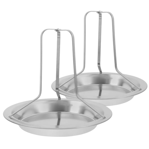 COSMOBETTY Roaster Rack Silver Stainless Steel 2Pcs 11.8X7.9X6.1In