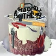 thumbnail image 4 of 18PCS Tools Cake Topper Tools Cake Decorations Toolbox Wrench Hammer Mechanic Drill Plier Handsaw Tape Measure Screwdrivers Themed Happy Birthday Party Decor, 4 of 7