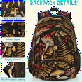 thumbnail image 5 of Herdesigns Mushroom Fall Forest Plants Laptop Backpack for Women Men, 18.3 Inch Large Computer Backpacks Fashion Teacher Nurse Bag Casual Daypack for Work Travel, 5 of 8