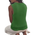 thumbnail image 5 of Womens Summer Sweater Vest Sleeveless Ribbed Knit Tank Tops Going Out Casual Basic Scoop Neck Tshirt, 5 of 6