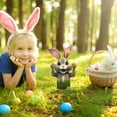 Surrendering Bunny Easter Collectible Card Discover These Colorful Eggs