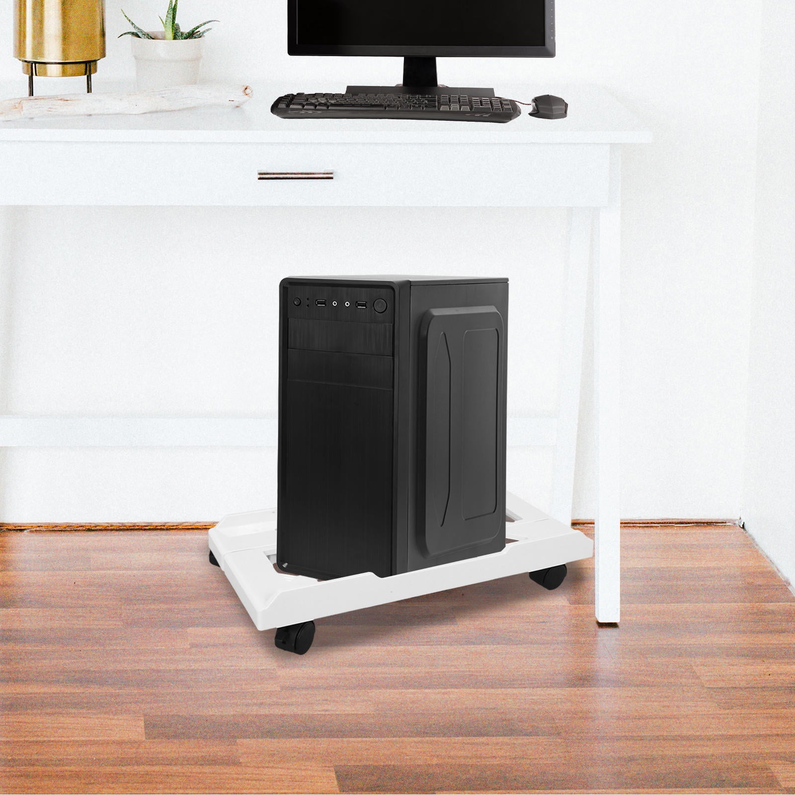 DINHEAROM Pc Tower Holder, Compatible and Ventilated for Office Use 2Pcs