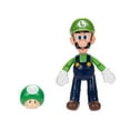 thumbnail image 2 of World of Nintendo Super Mario Luigi 4 inch Articulated Action Figure with Green Mushroom Accessory, 2 of 9