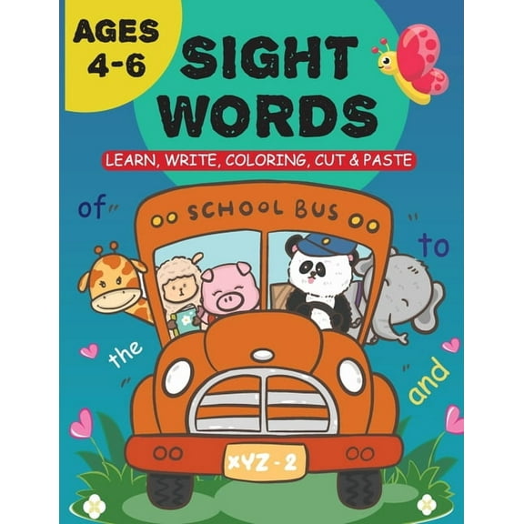 60 Sight Words for Kids Ages 4-6: Sight Words for Toddlers, Activity Book for Preschool and Kindergarten, (Paperback)