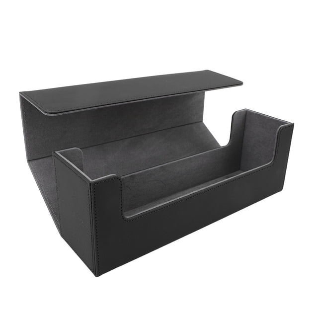 Card Storage Box with Magnetic Closure, PU Leather Case for 400 Cards Multipurpose for Game Cards