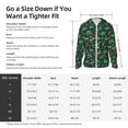thumbnail image 5 of Vsdgher Dino Christmas Party Print Adult Hoodie Shirts Rash Guard for Men Women,Long Sleeve Sun Protection Fishing Shirts for Athletic Running Swim-Large, 5 of 7
