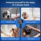 thumbnail image 5 of Shower Head High Pressure, Turbo Handheld Showerhead with Temperature LCD Display, 5 Modes Rain Power Shower Head with Stop Switch, Water Saving Press, 5 of 5
