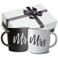 thumbnail image 1 of Triple Gifffted Mr and Mrs Coffee Mugs Couples Gifts Ideas for Christmas Wedding Anniversary Engage, 1 of 5