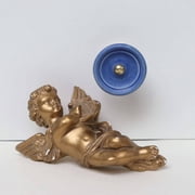 Set Of Six Trefor Blue Ceramic Knobs by Trinca Ferro