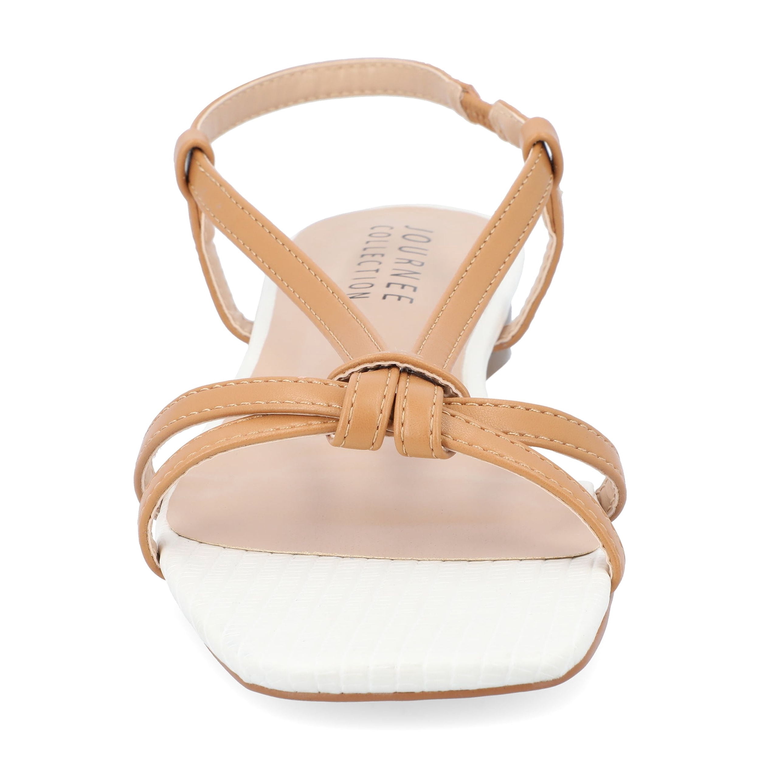 Journee Womens Bridget Sling Back Flat Sandals
