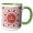 Green/White, variant on 3drose, Eid Mubarak - Red Blessed Happy Eid Greeting - Islam Muslim Holiday, 15oz Mug