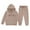 Khaki, variant on Wxolcjlv Toddler Girls Outfits Heart Print Long Sleeve Hoodie And Long Pant Set 2Pc Autumn Winter Thick Comfy Casual Stylish Sets,10 -11 Years