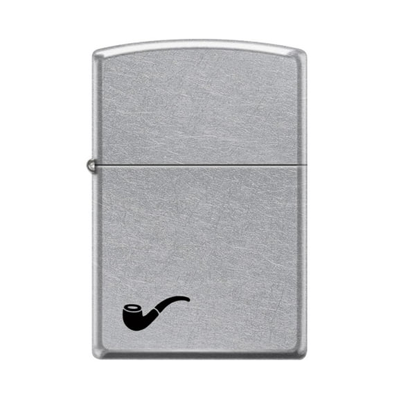 Zippo Lighter- Pipe Design Pipe Insert Windproof Lighter (Pipe Design Street Chrome #Z5548)