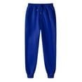 thumbnail image 5 of Rhuody Trousers Pants For Women Slim Leg Jogger Trousers Loose Fit Mid Rise Elastic Waist Solid Color Sweatpants Soft Daily Wear Blue Xl, 5 of 5
