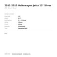 thumbnail image 2 of Volkswagen Golf Jetta Wheel 2010-2014 15"  Silver 5K0601025J, 2 of 2