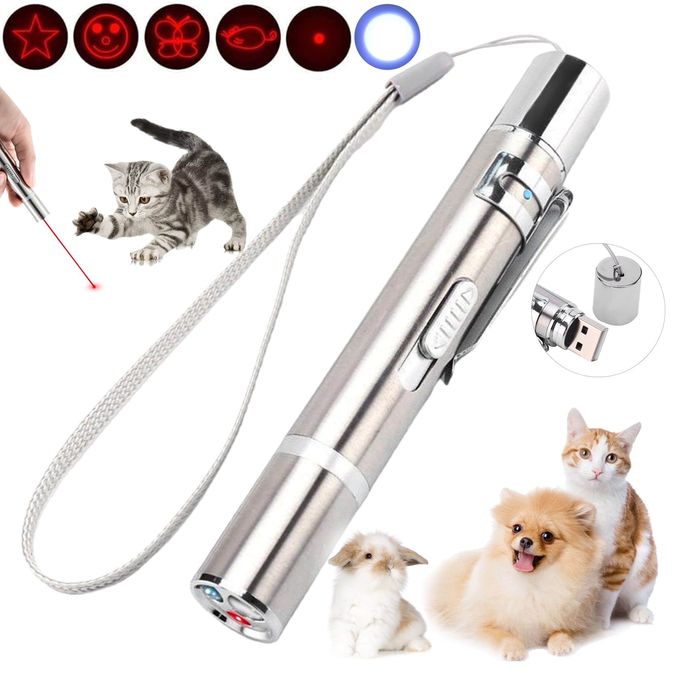 LEERUI Laser Pointer, Cat Toys for Indoor Cats, Kitten Dog Laser Pen