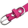 thumbnail image 6 of Beirui Rhinestone Bling Leather Dog Collar and Leash Set - Soft Flocking Sparkly Crystal Diamonds Studded - Cute Double Bowknot Collar with 4 Foot Leash for Pet Show,Pink,Neck fit 8-10", 6 of 6