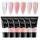 thumbnail image 1 of LILYCUTE 6botellas Juego De Gel De Extensión De Uñas Rosa Blanco Claro Rápido UV LED Kit 10ml Gao Jinjia unisex, 1 of 2