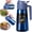 Navy, variant on YARRAMATE 2-in-1 Olive Oil Sprayer & Dispenser with Stickers, 16oz Dark Glass Oil Bottle for Cooking (Black)