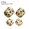 thumbnail image 3 of Uxcell Sleeve Bearings 15mm/0.59" Bore,18mm/0.71" OD,Wrapped Bushings Brass Graphite,JDB Graphite 1 set（4pcs), 3 of 4