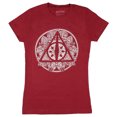 thumbnail image 2 of Harry Potter Womens' The Deathly Hallows Henna Design Graphic T-Shirt, 2 of 6