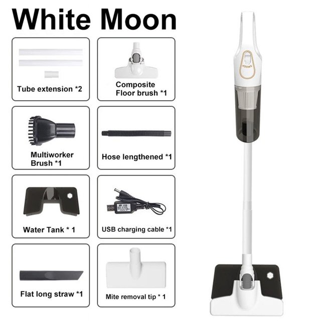 New Xiaomi 120000Pa 5 in1 Wireless Car Vacuum Cleaner Cordless Handheld Auto Vacuum Home & Car Dual Use Mini Vacuum Appliances My Lux Decor Round