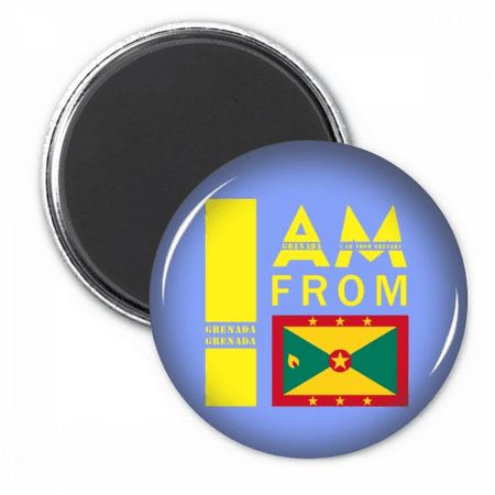 

I Am From Grenada Art Deco Fashion Refrigerator Magnet Sticker Decoration Badge