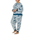 thumbnail image 2 of Wizarding World Ladies' Harry Potter Fleece 2-Piece Pajama Set, Turquoise Medium, 2 of 4