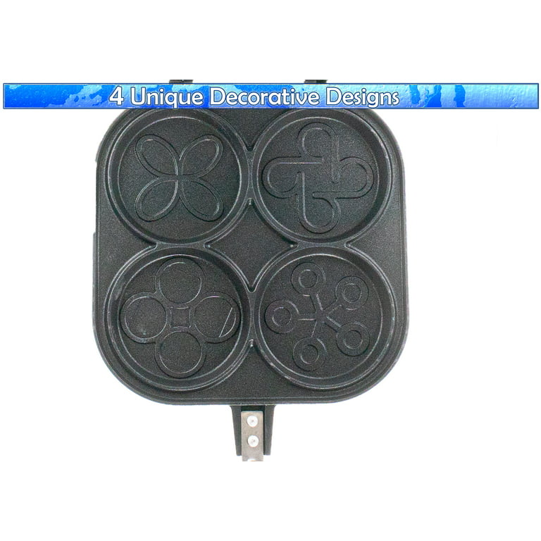 Pancake Pan Maker - Double Sided Nonstick Maker with 4 Small