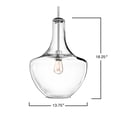 thumbnail image 4 of Kichler Everly 13 3/4" Wide Chrome Mini Pendant, 4 of 4