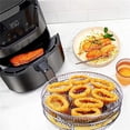 thumbnail image 1 of 3-Layers Air Fryer Rack Stackable Grid Grilling Rack Stainless Steel Airfryer for Home Kitchen Oven Steamer Cooking Rack GadgetsSquareUnited Kingdom He Qiyong unisex, 1 of 1