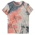 thumbnail image 4 of Summer Tops for Women Trendy Tie Dye Crew Neck Short Sleeve Shirts Casual Loose Fit Comfy Dressy Blouse Tee, 4 of 7