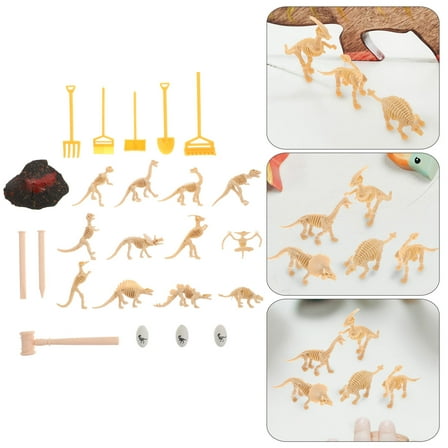 Topbathy Dino Bones Dinosaur Skeletons Figurines Tiny Dinosaur Figures Skeletons Set for