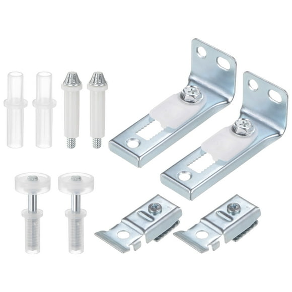 Unique Bargains 2 Ensembles Kit de Quincaillerie de Porte BiFold Comprennent Haut & Bas Pivot, Support & Roue de Guidage Bi-fold Placard Porte Hardware