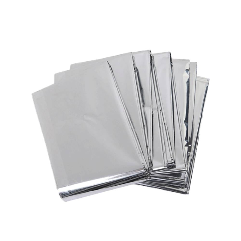 Emergency Mylar Thermal Blankets - Space Blanket Survival Kit Camping Blanket (40-Pack). Perfect for Outdoors, Hiking, Survival, Bug Out Bag，Marathons, or First Aid