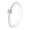 Silver White, variant on Women's Stainless Steel Solitaire Cubic Zircon Inlaid Ceramic Couple Wedding Ring 4MM Treny Finger Band Silver Black Size 10
